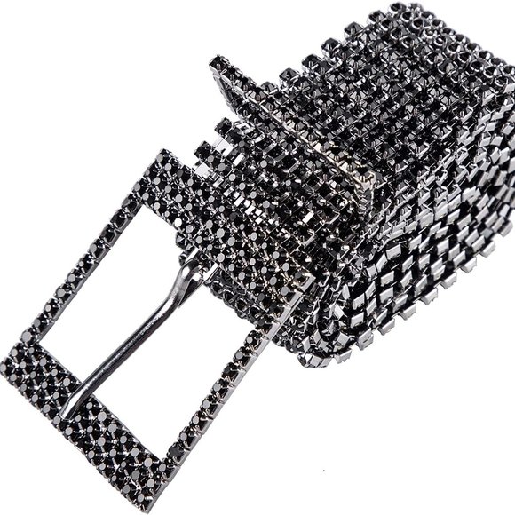 Women Crystal Rhinestone Chain Waist Belt main image 6